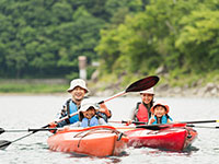 曽原湖カヤック体験(2~3人乗り)